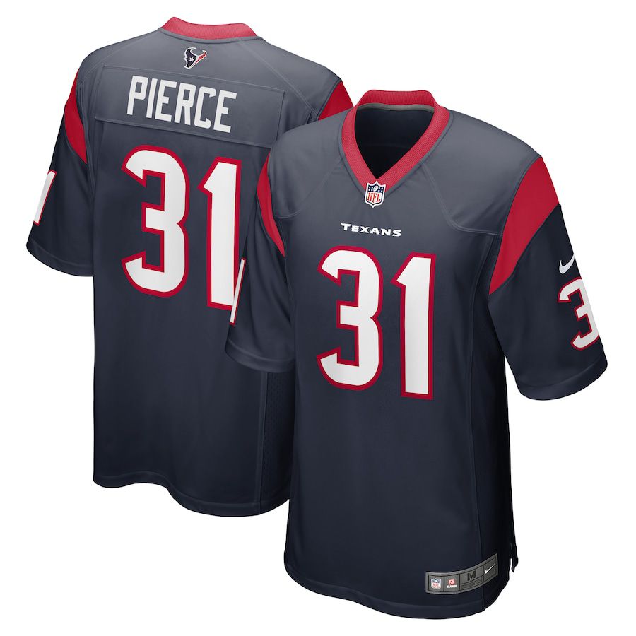Men Houston Texans #31 Dameon Pierce Nike Navy Game Player NFL Jersey
